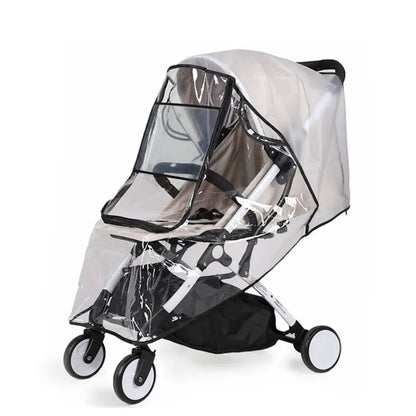 Premium EVA Stroller Rain Cover - Universal Fit, Breathable & Safe