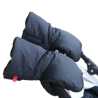 Cozy Fleece Hand Muff for Baby Strollers - Warm Winter Pram Accessory with Faux Fur Lining