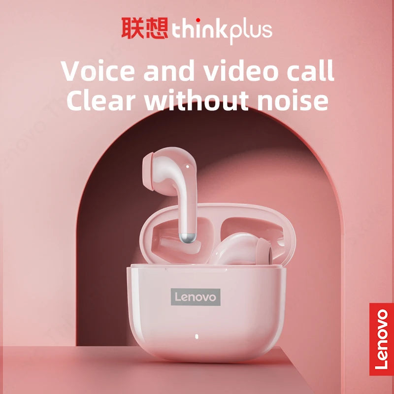 Lenovo LP40 Pro Wireless Earphones - Bluetooth 5.1, Noise Reduction, Touch Control