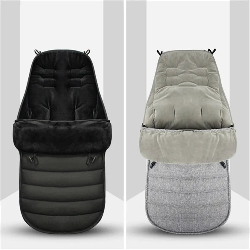 Thickened Envelope Design Baby Sleeping Bag - Windproof, Waterproof, Newborn Stroller Foot Cover for Ultimate Warmth in Winter