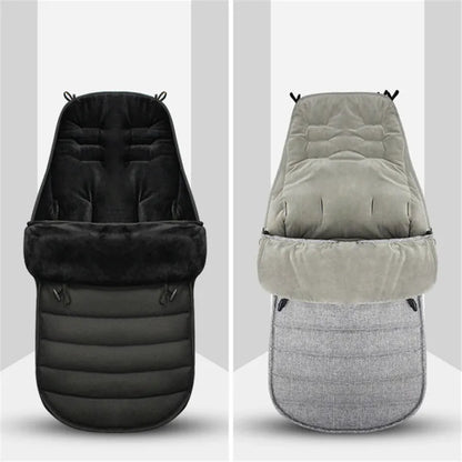 Thickened Envelope Design Baby Sleeping Bag - Windproof, Waterproof, Newborn Stroller Foot Cover for Ultimate Warmth in Winter