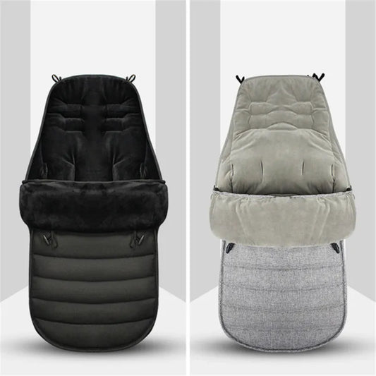 Thickened Envelope Design Baby Sleeping Bag - Windproof, Waterproof, Newborn Stroller Foot Cover for Ultimate Warmth in Winter